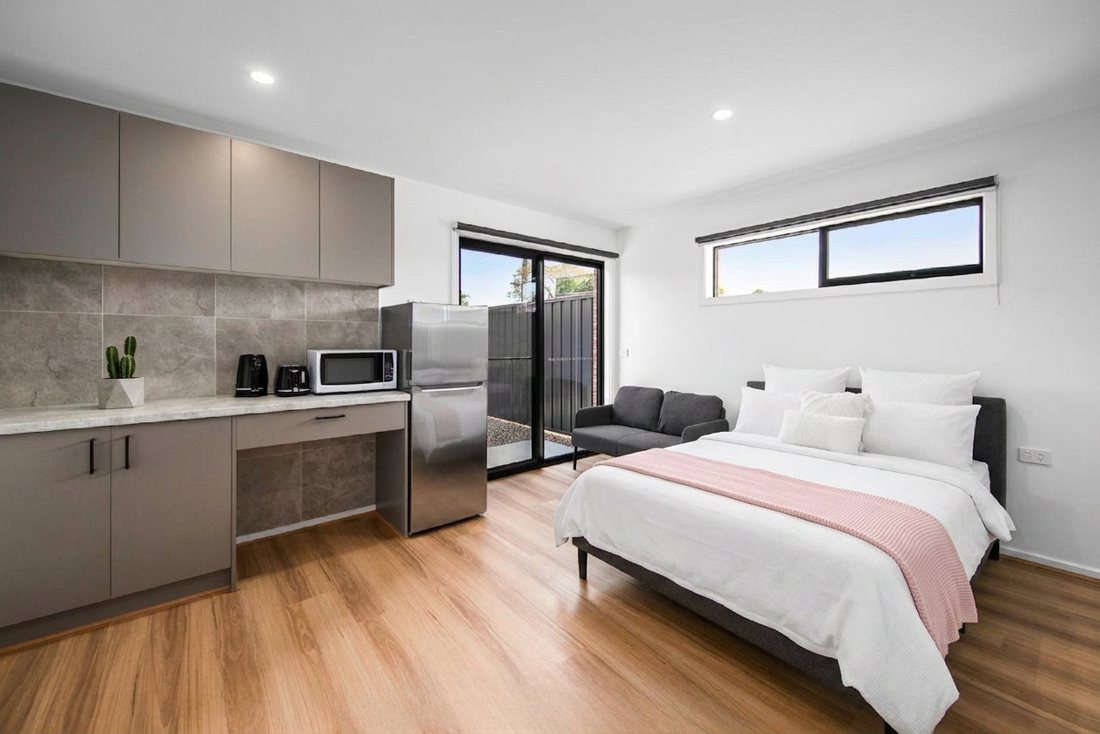 IEPG communal kitchen and living space in a completed rooming property